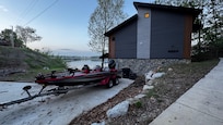 Easily parked a 19’ bass boat at the cabin.