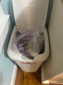 Trash in kitchen upon arrival