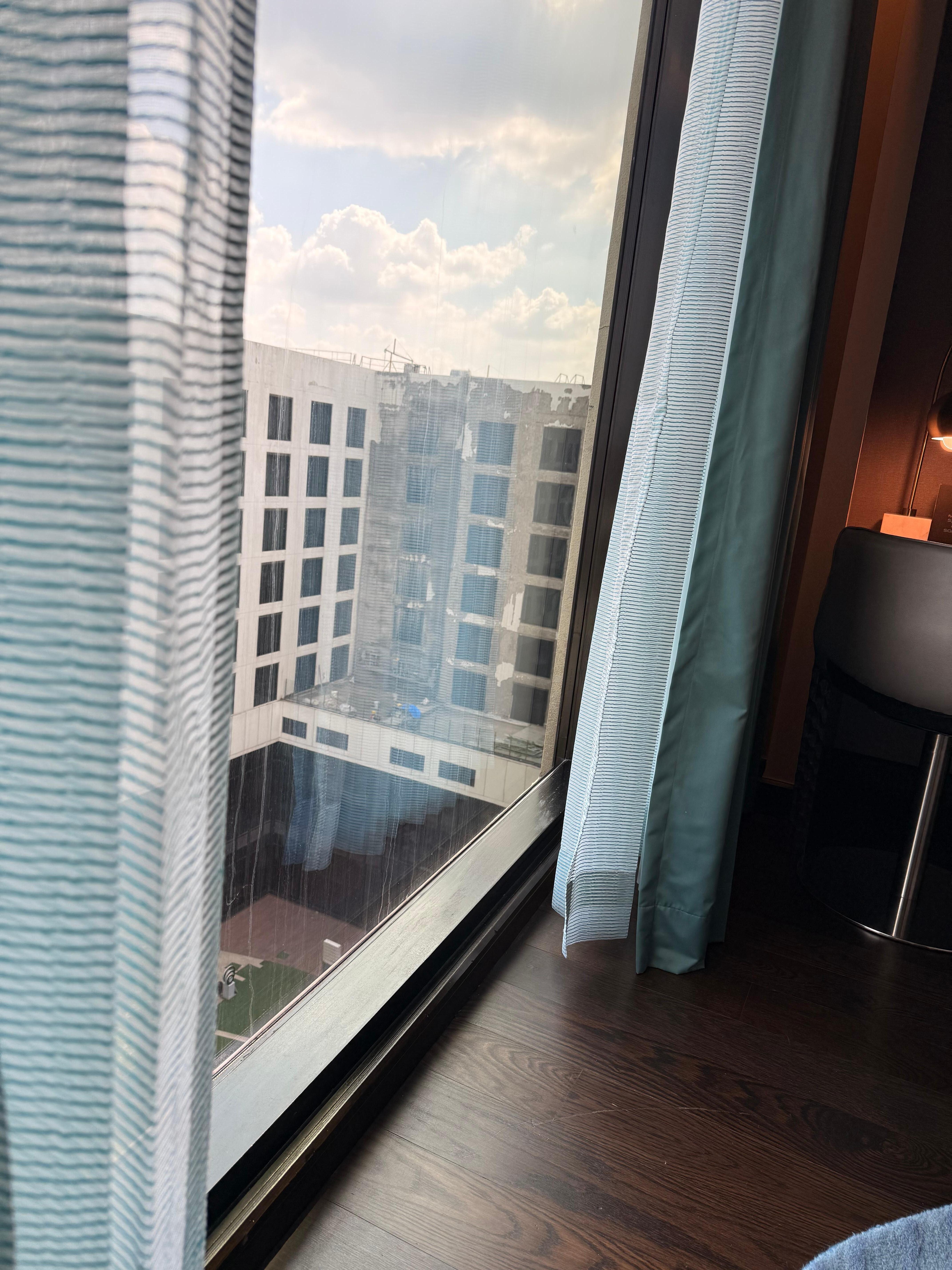 Stripping the surface of the hotel.