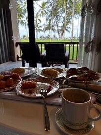 Morning views with room service