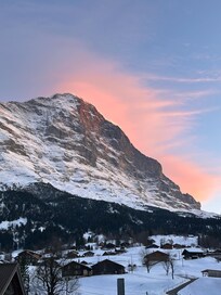 Sunset from the front yard and outdoor seats!!