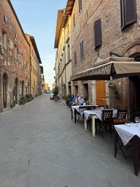 Dinner at a restaurant on top of the hill