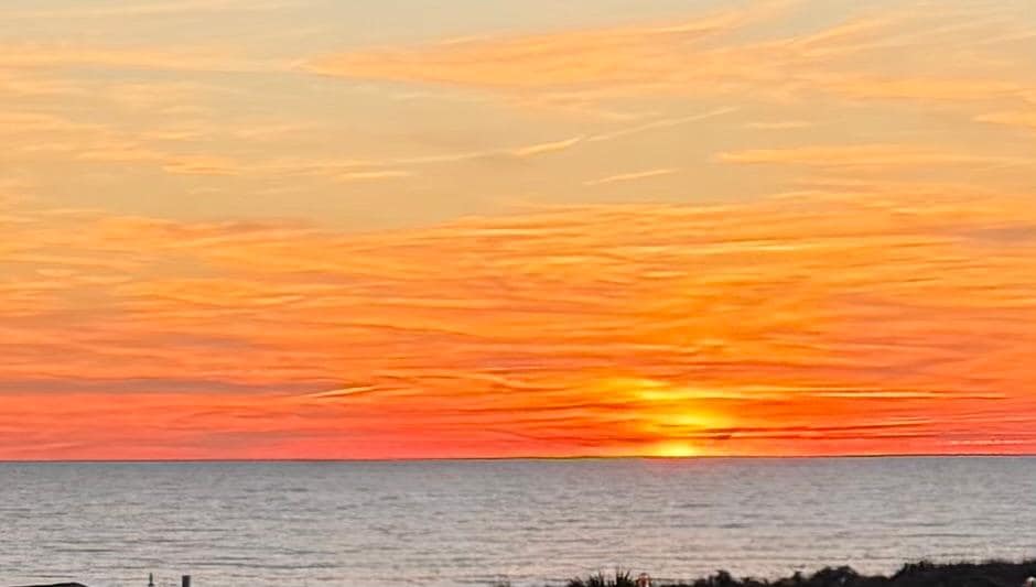 Sunset from the porch 