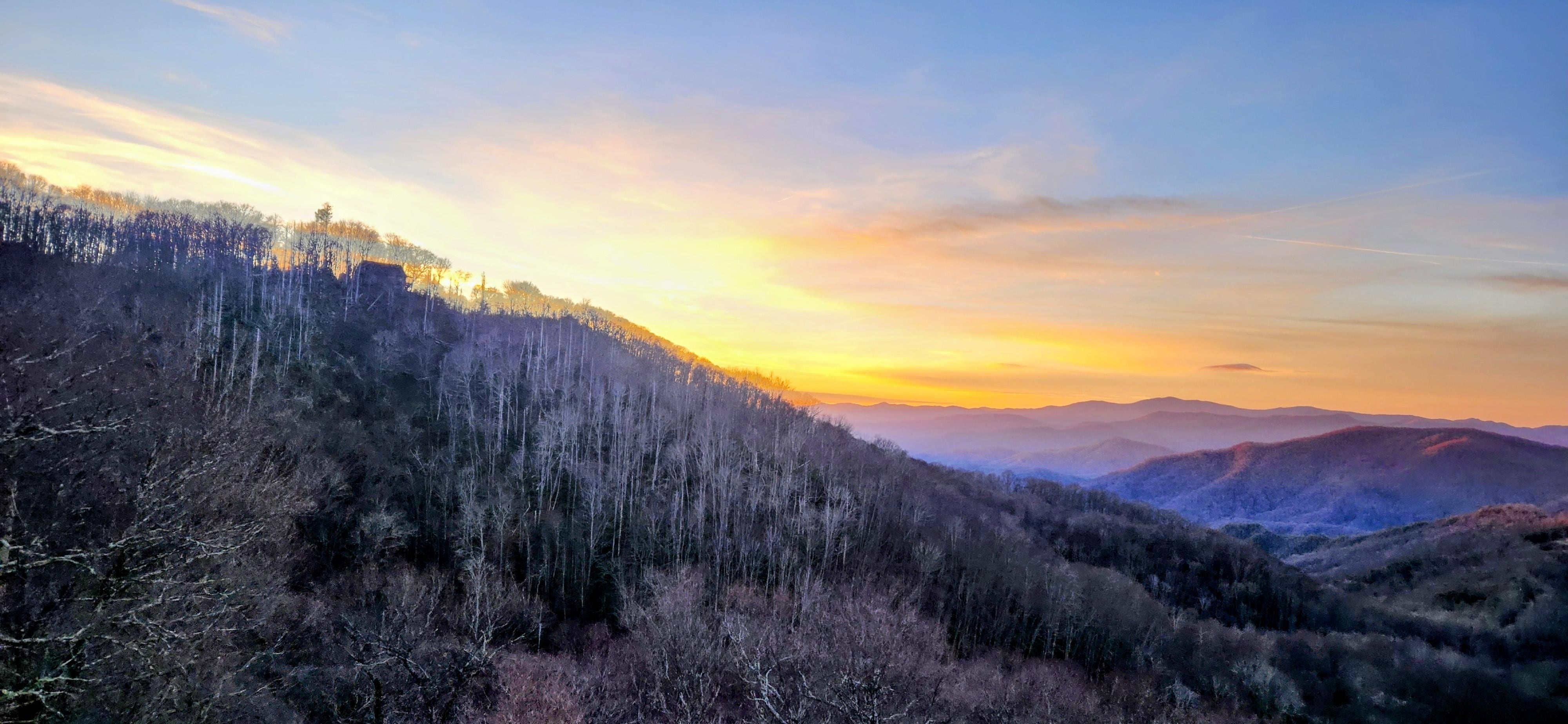 The gorgeous sunset view!