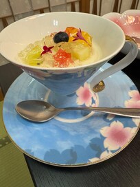 夕飯の後のデザート