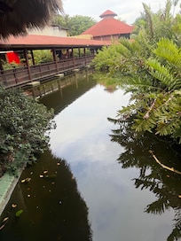 Ponds at bamboo restaurant