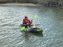 A little kayak time before heading out to fish.
