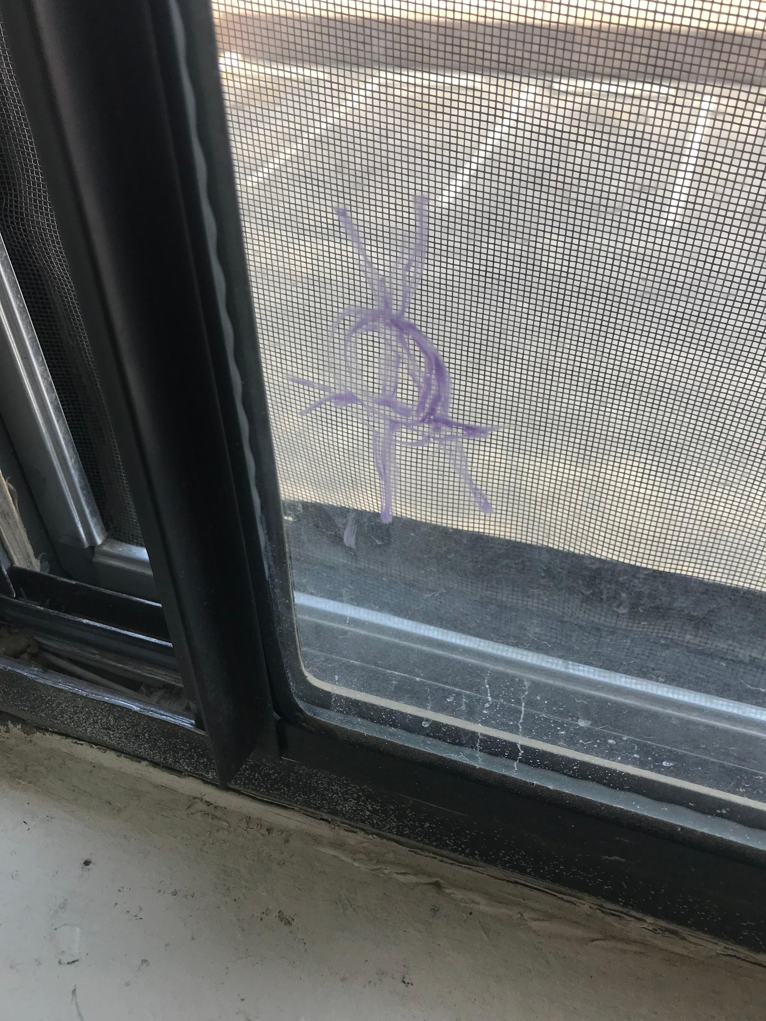 Windows tagged up