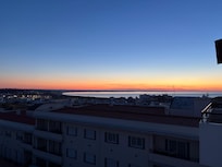Early morning on balcony with coffee