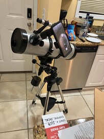 We looked at the moon from our patio and it was awesome!