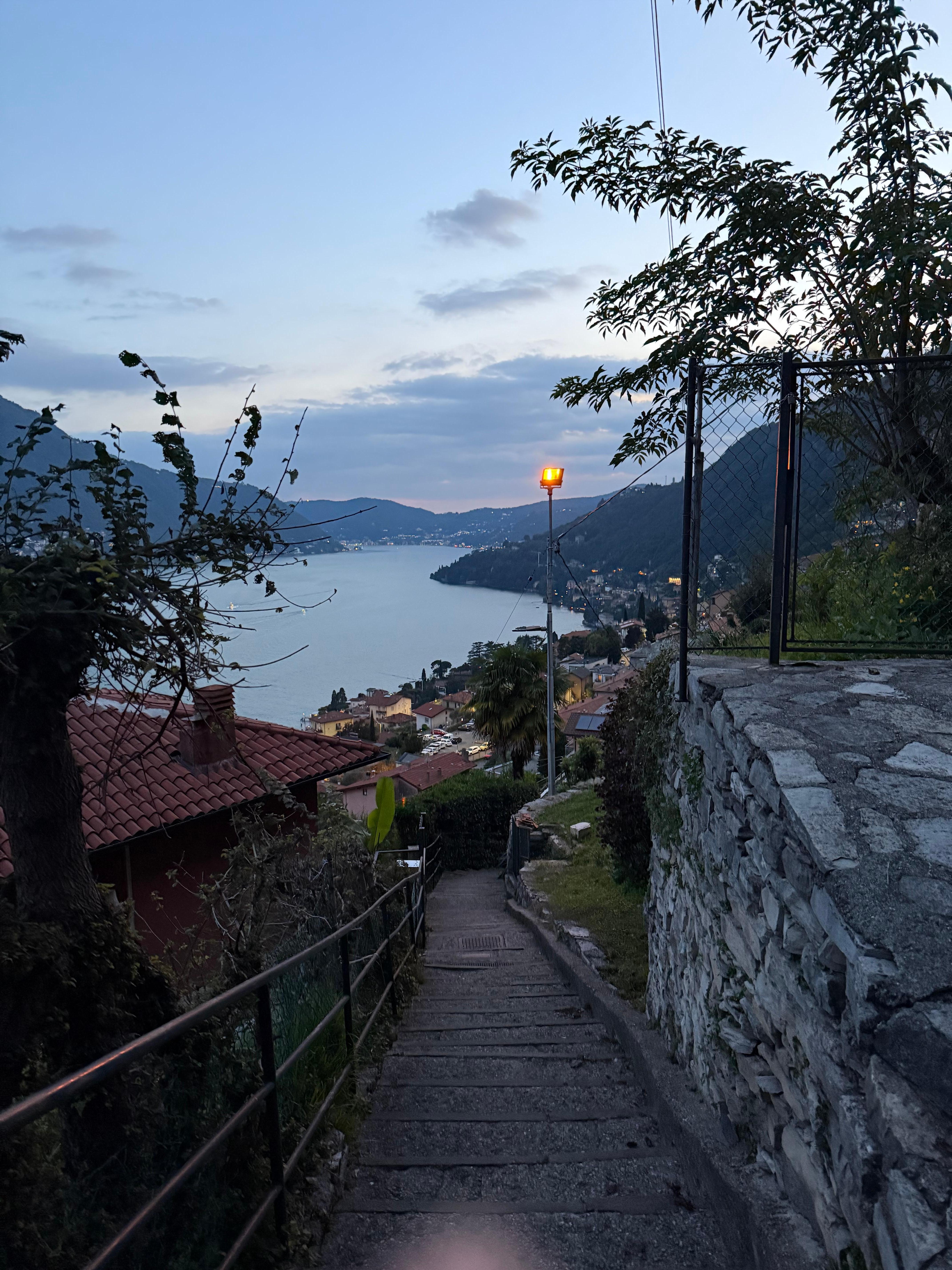 walk to the Parking area