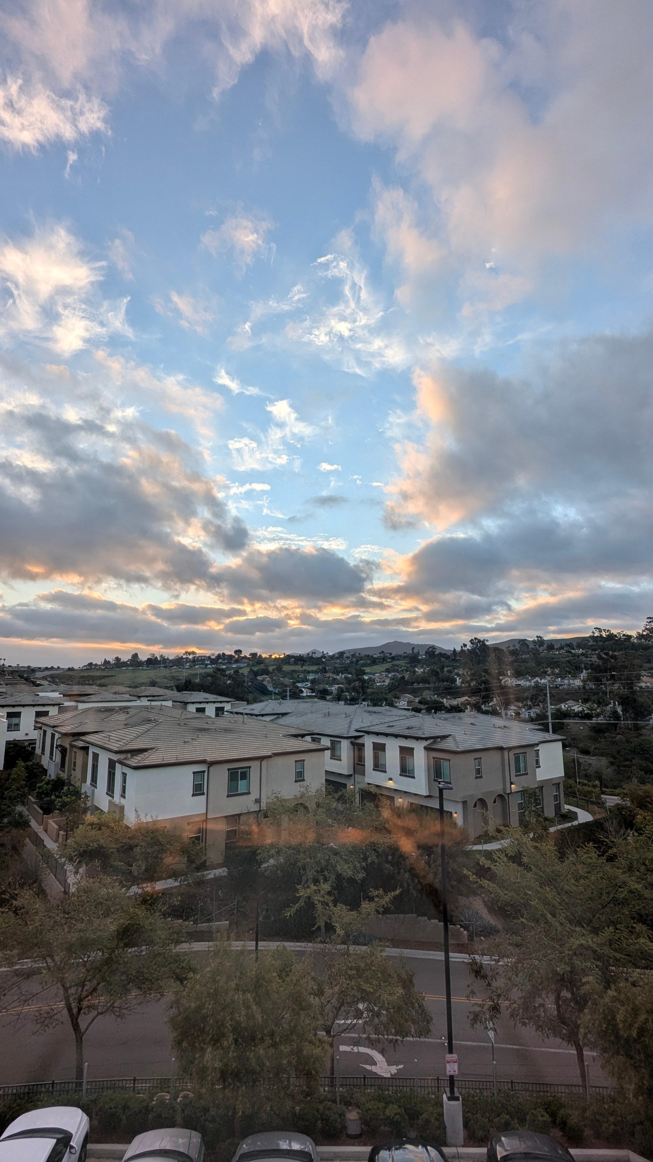 View from the 4th floor room. 
