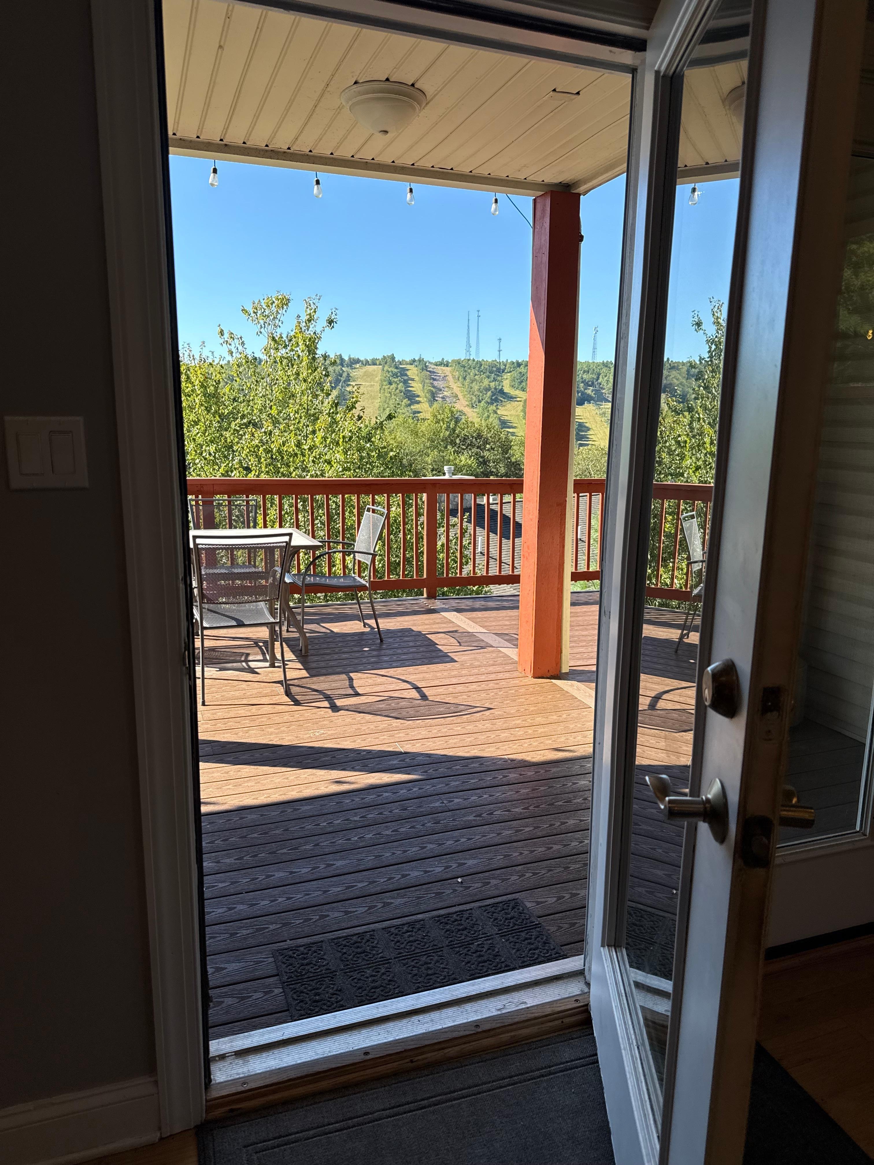 One of two decks facing the slopes #breathtaking 