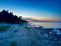 Looking to the north from the shore.