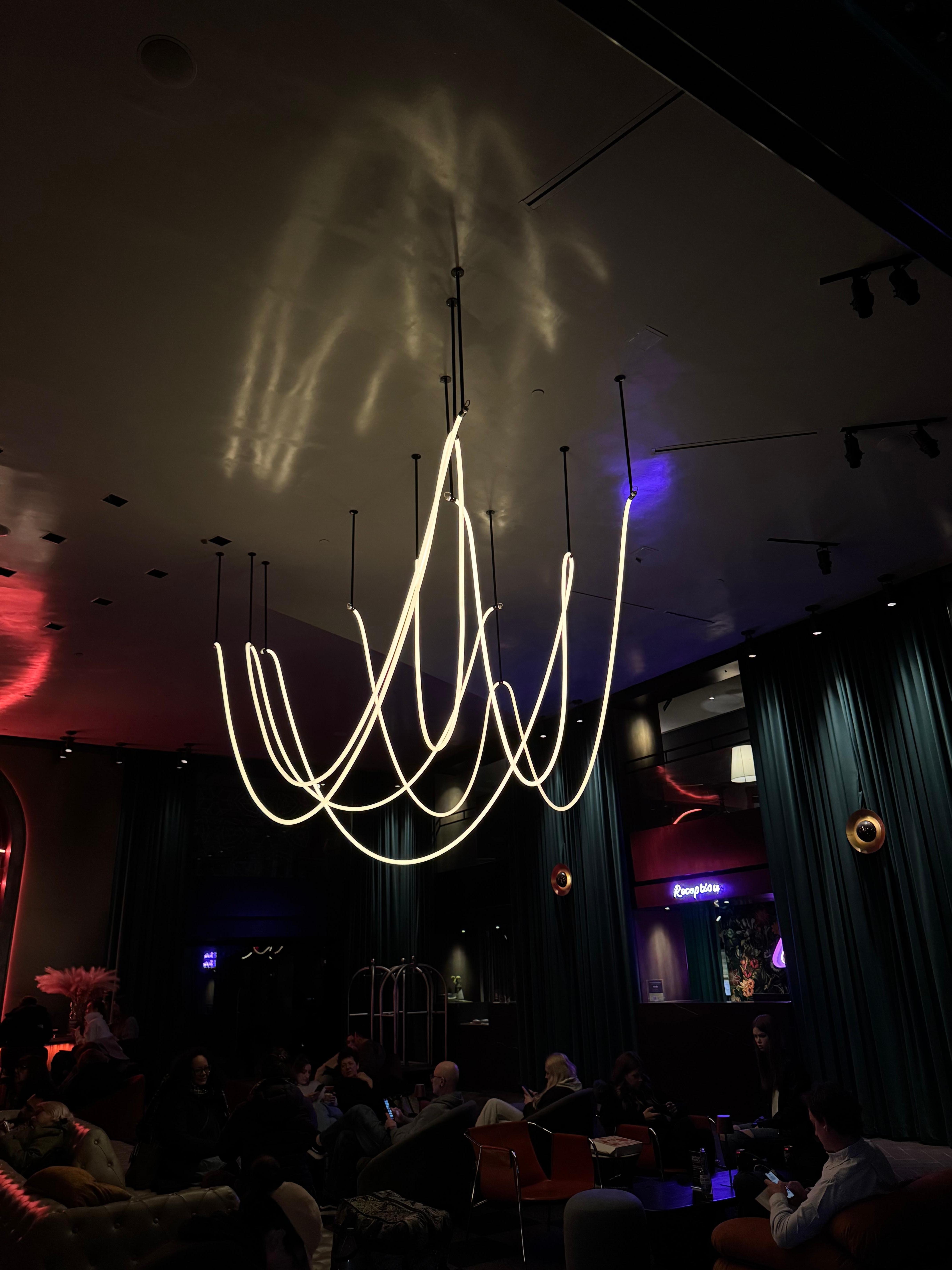 Reception area in the lobby.