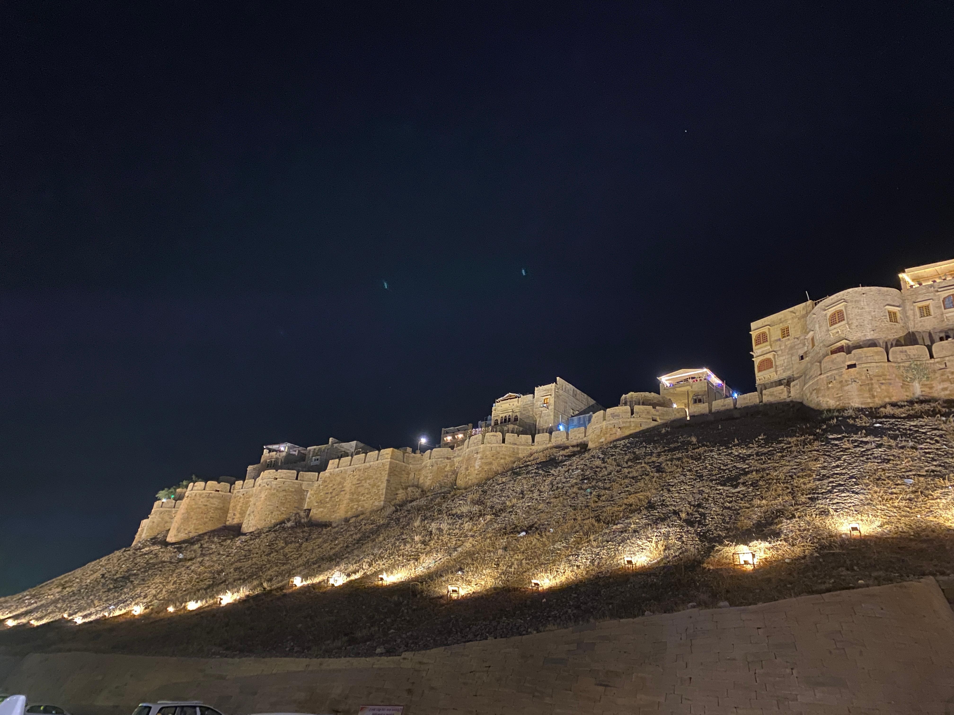 The golden fort, Jaisalmer at night 