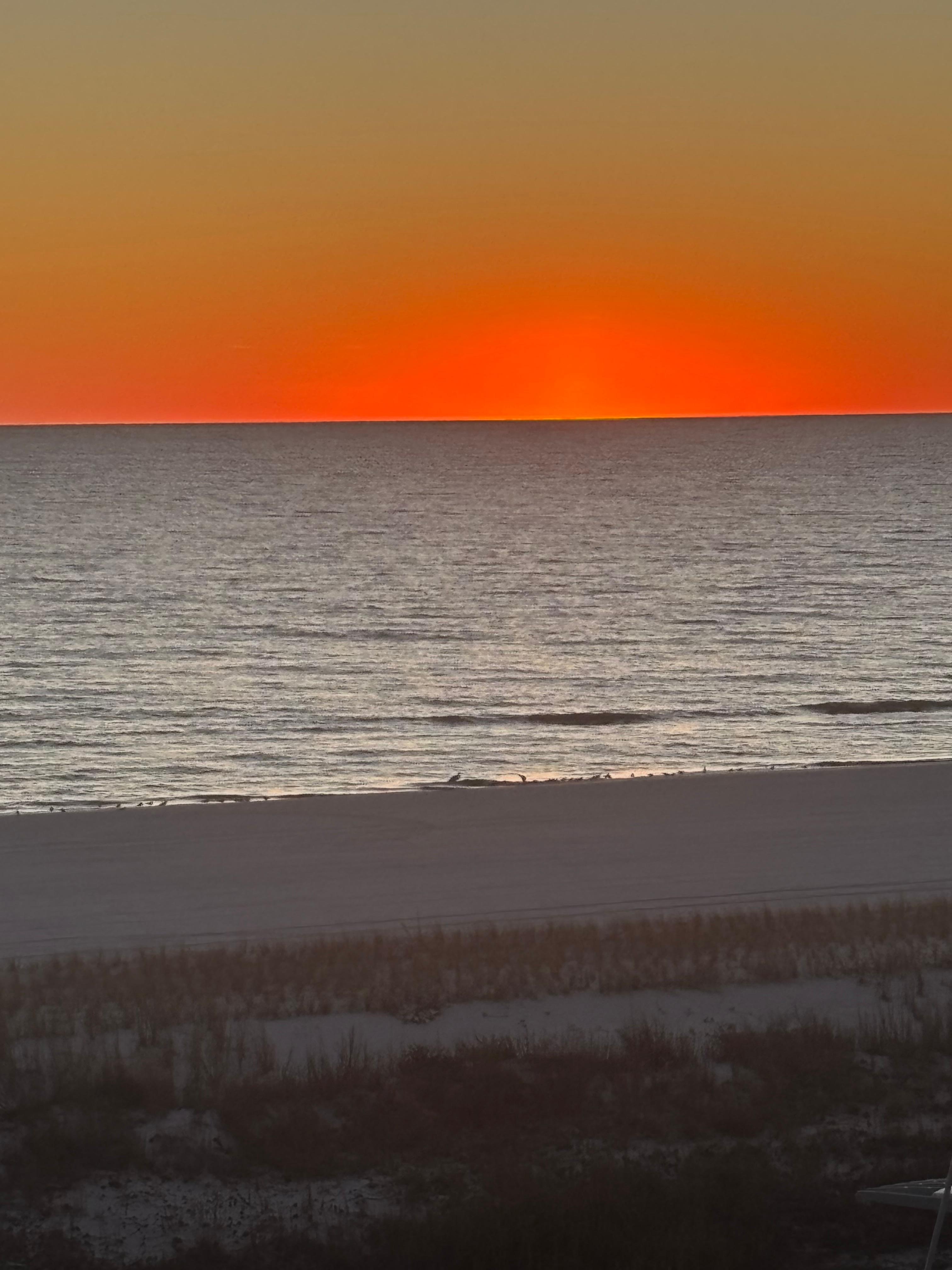 Sunset off the balcony.  