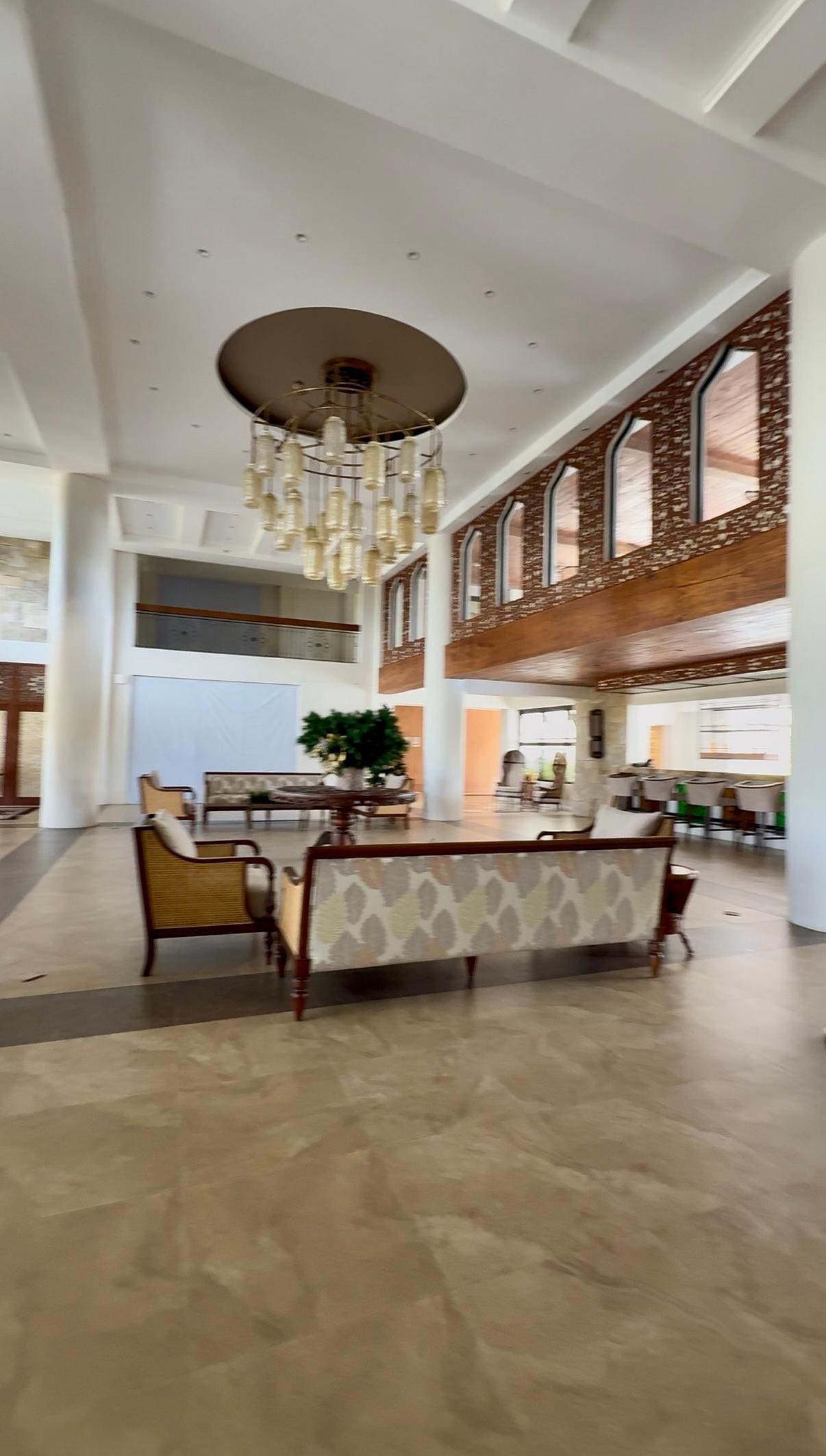 Glimpse of foyer of expansion