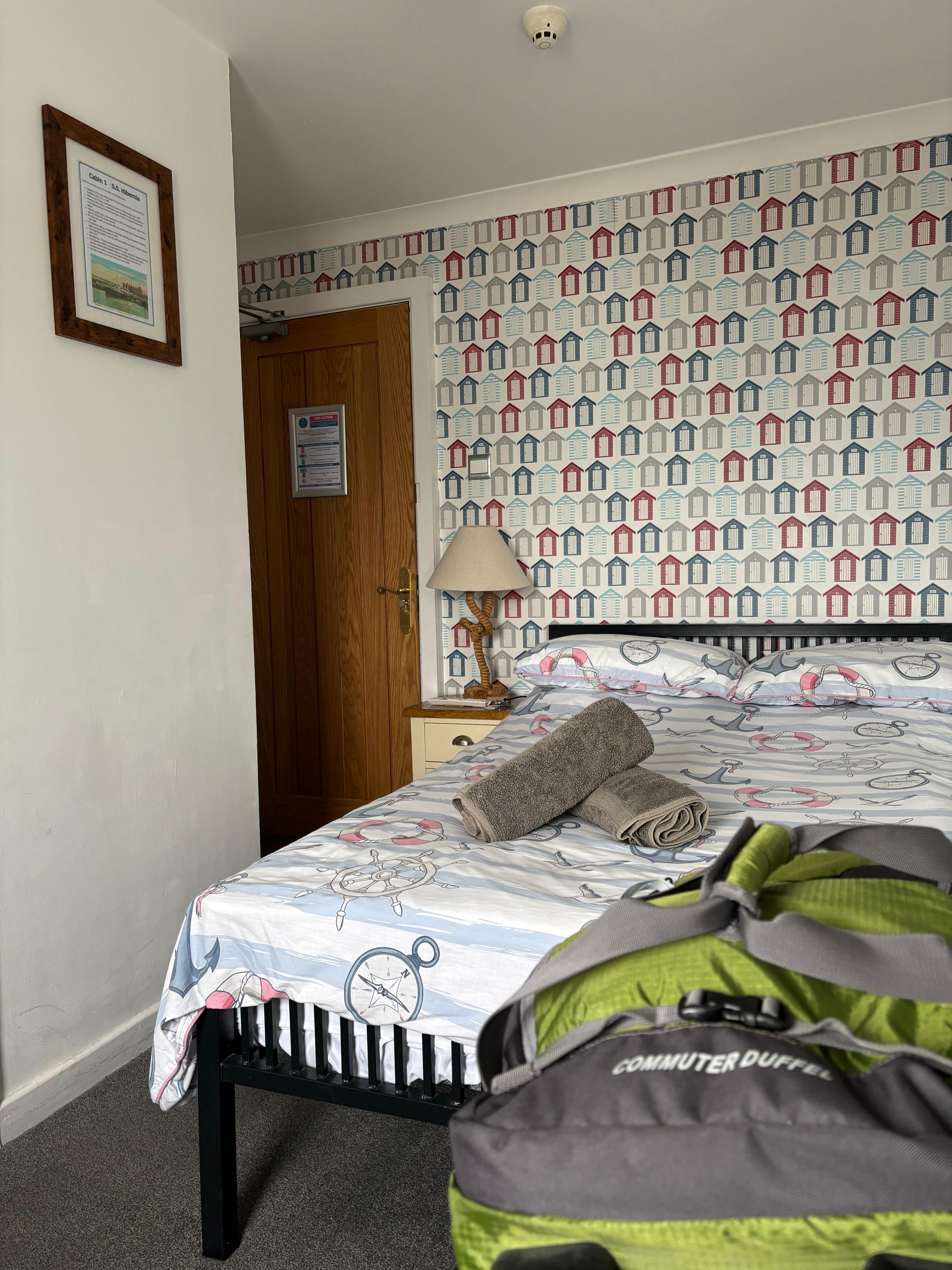 Double bed with room for little else.