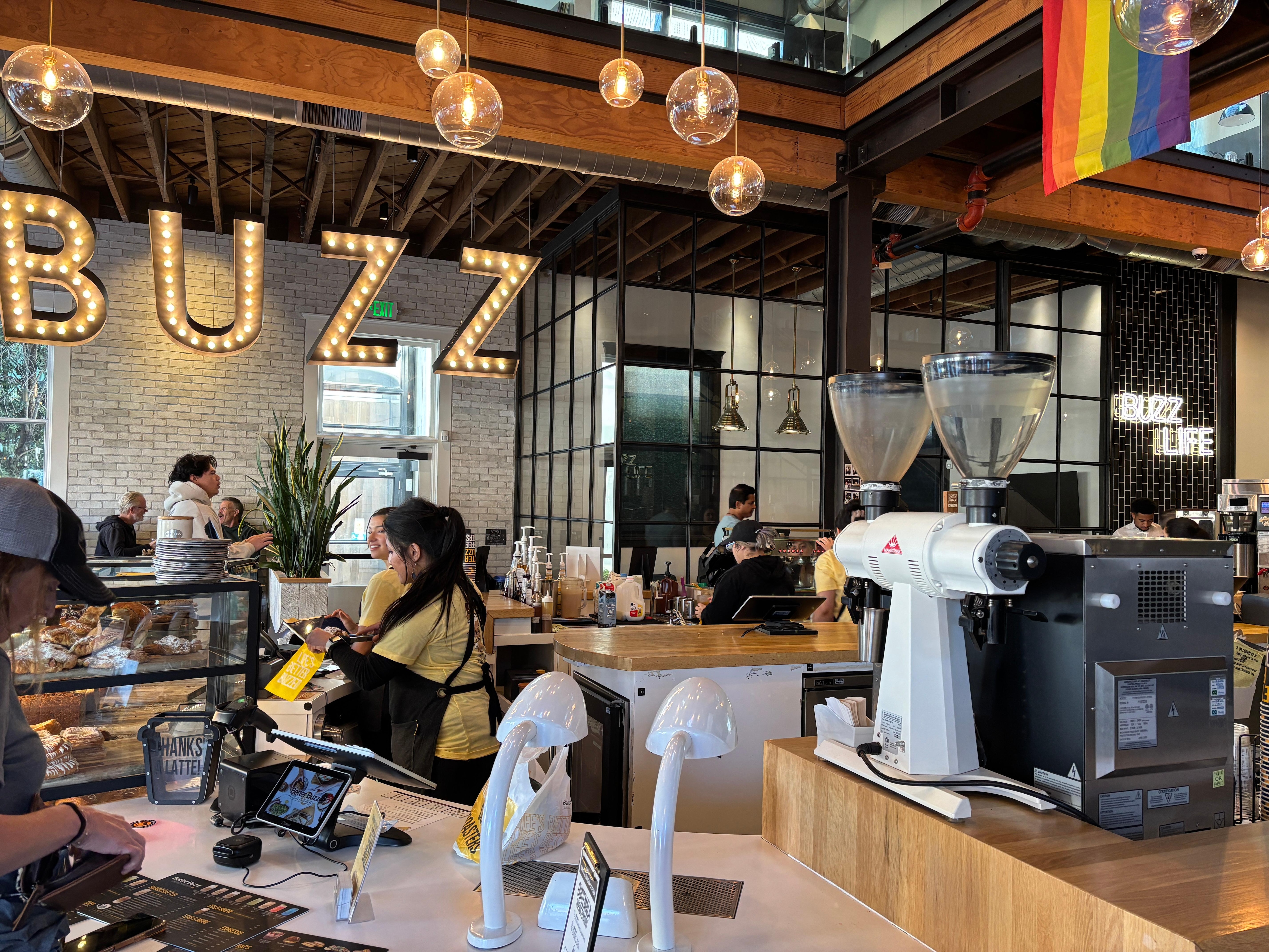 Coffee shop next door.