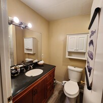 Bathroom, walk in shower.