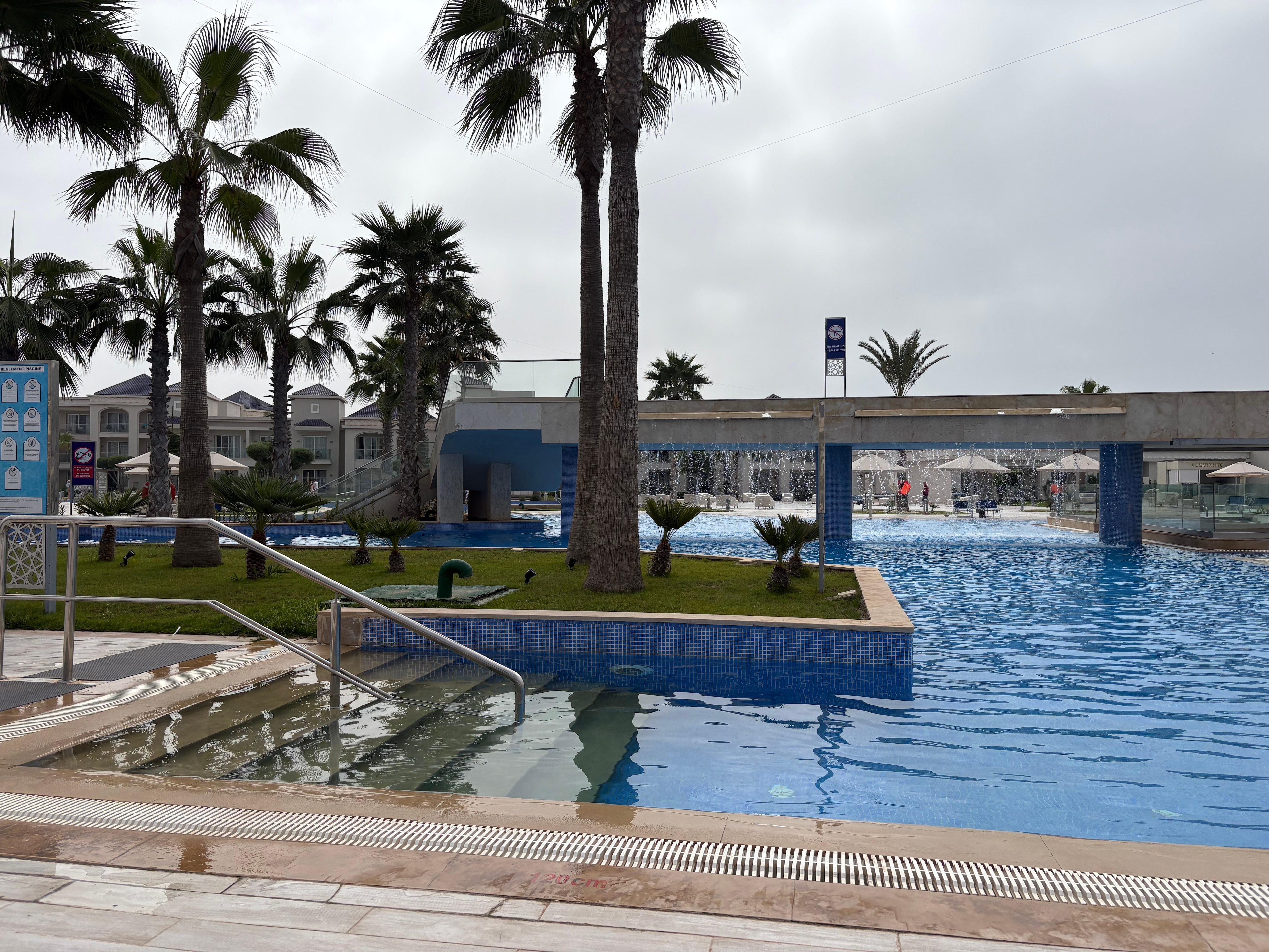 One of the many main pools