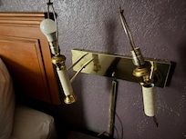 Broken bedroom light fixtures