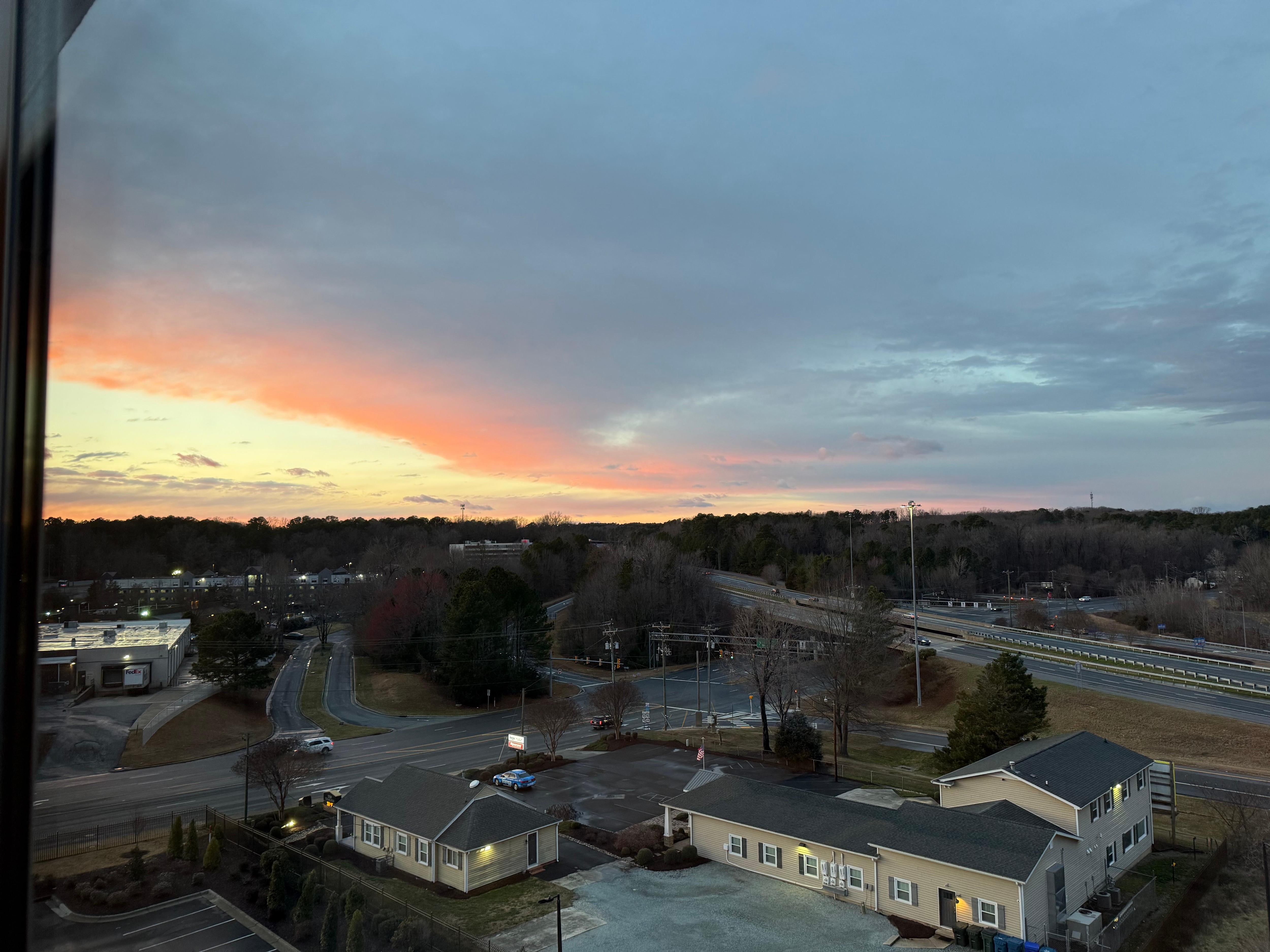 Sunset from our room