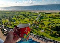 Not a golf course but our view every morning from room!