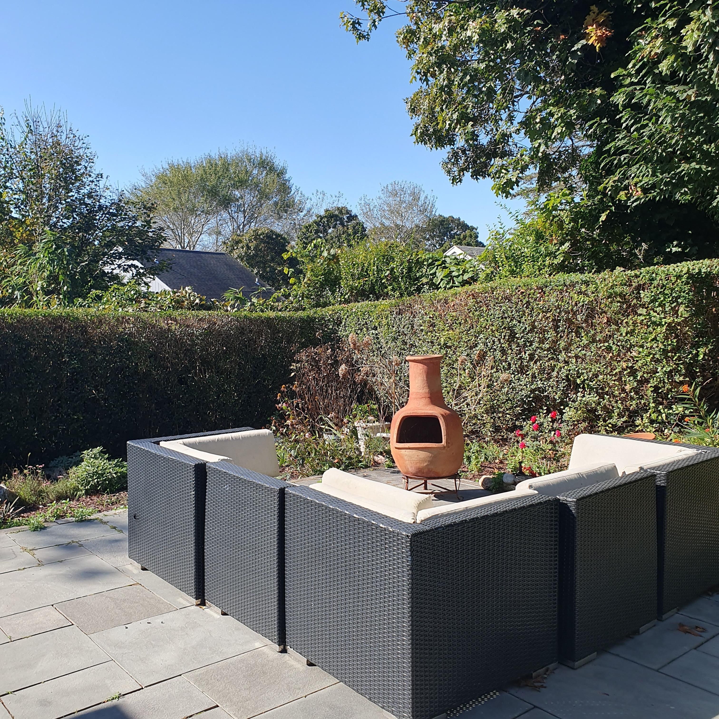 Back garden seating area 