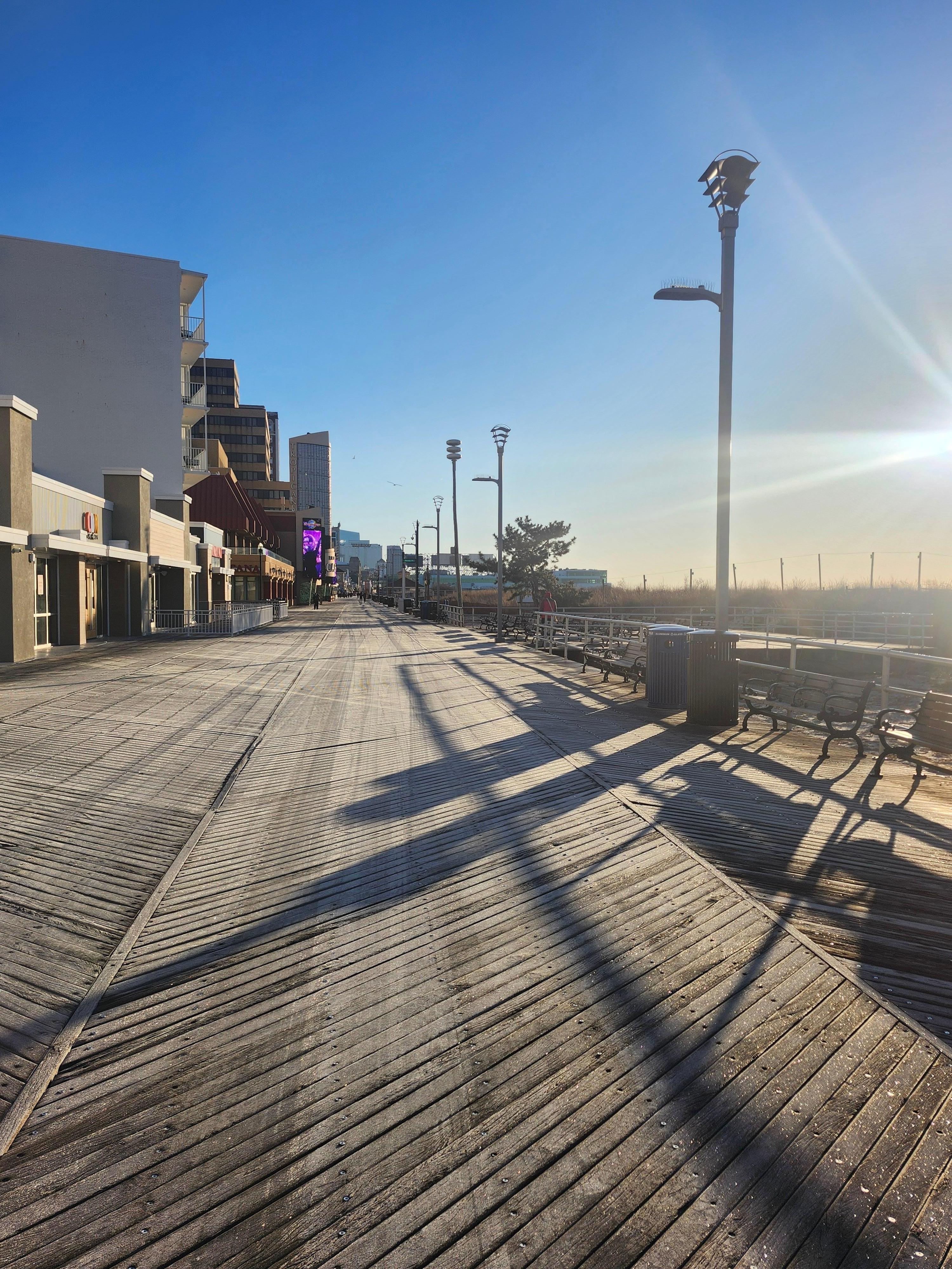 The view of the A.C. Boardwalk.