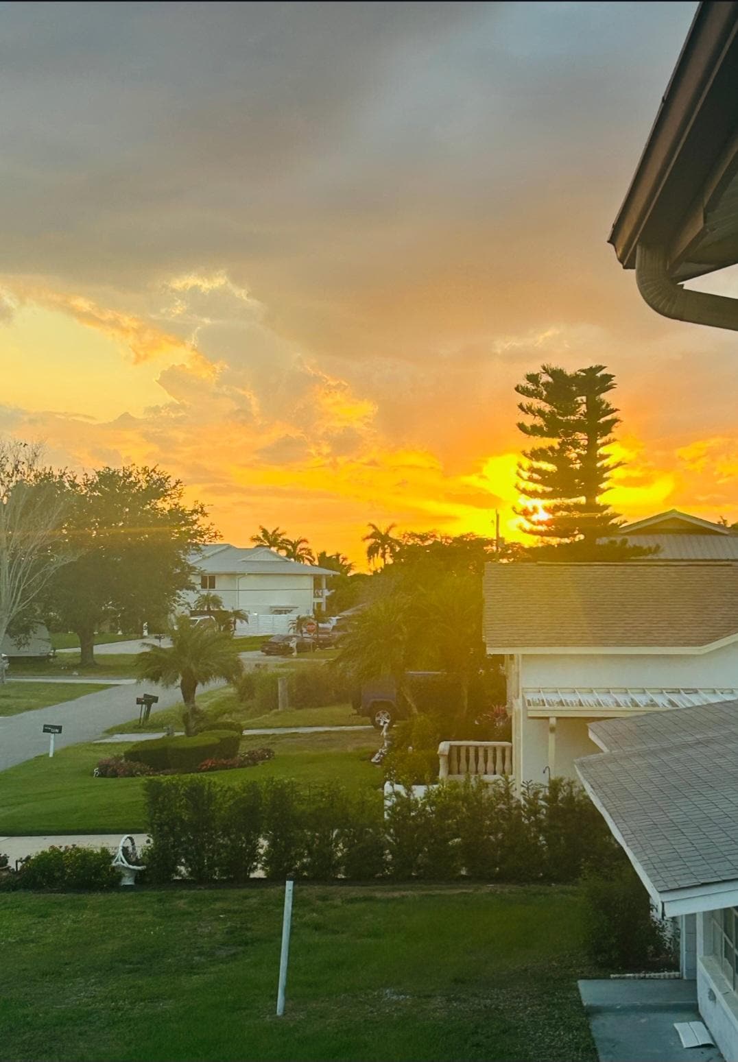 View from front door...