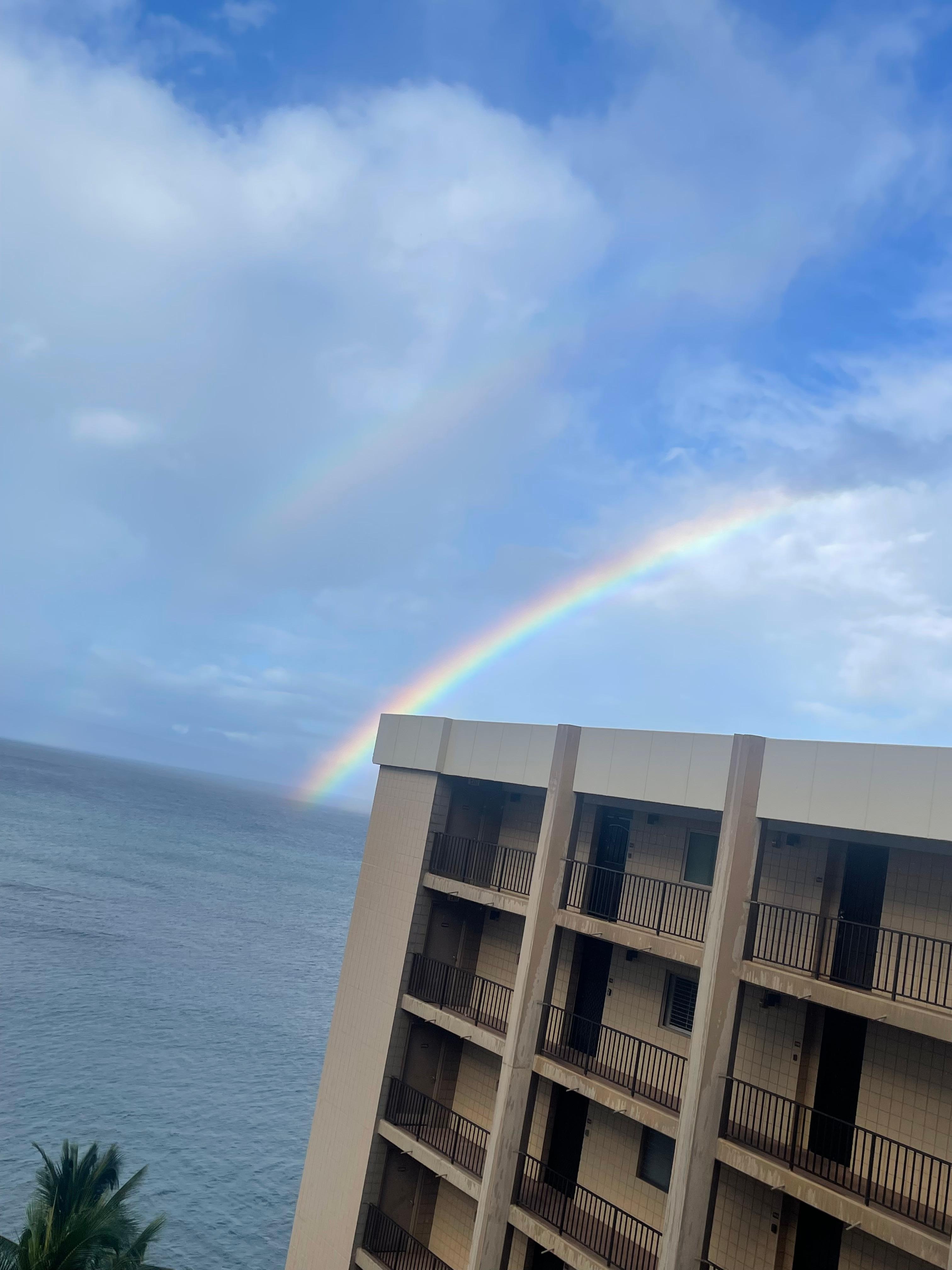 Rainbow from lanai.