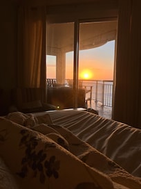 Sunrise from bed