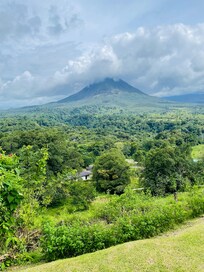View of the volcano from the Mistico bridge tour!