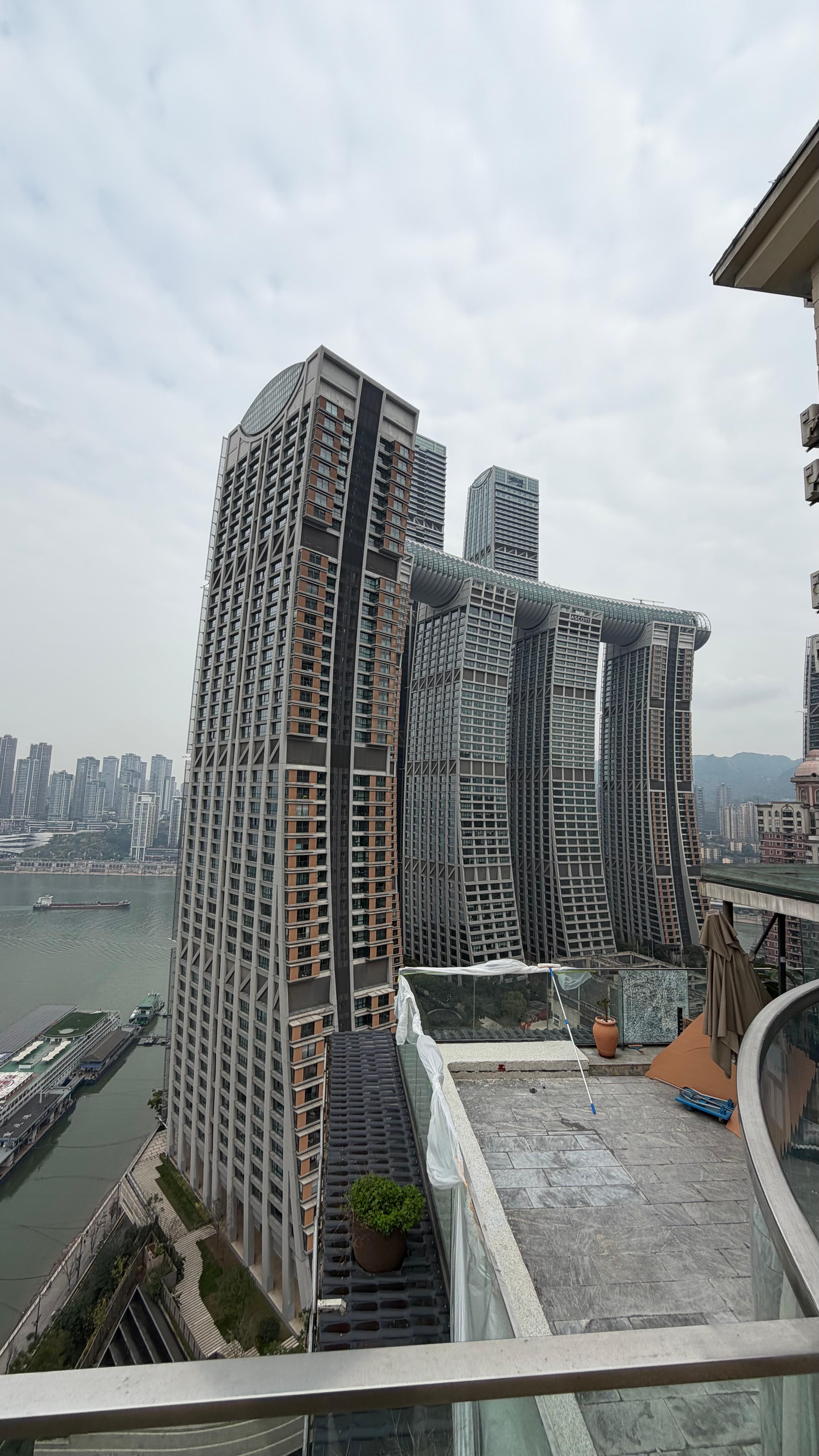 This photo was taken from the terrace of the hotel 