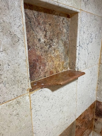 Shelf in shower