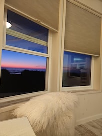 Front windows view from couch