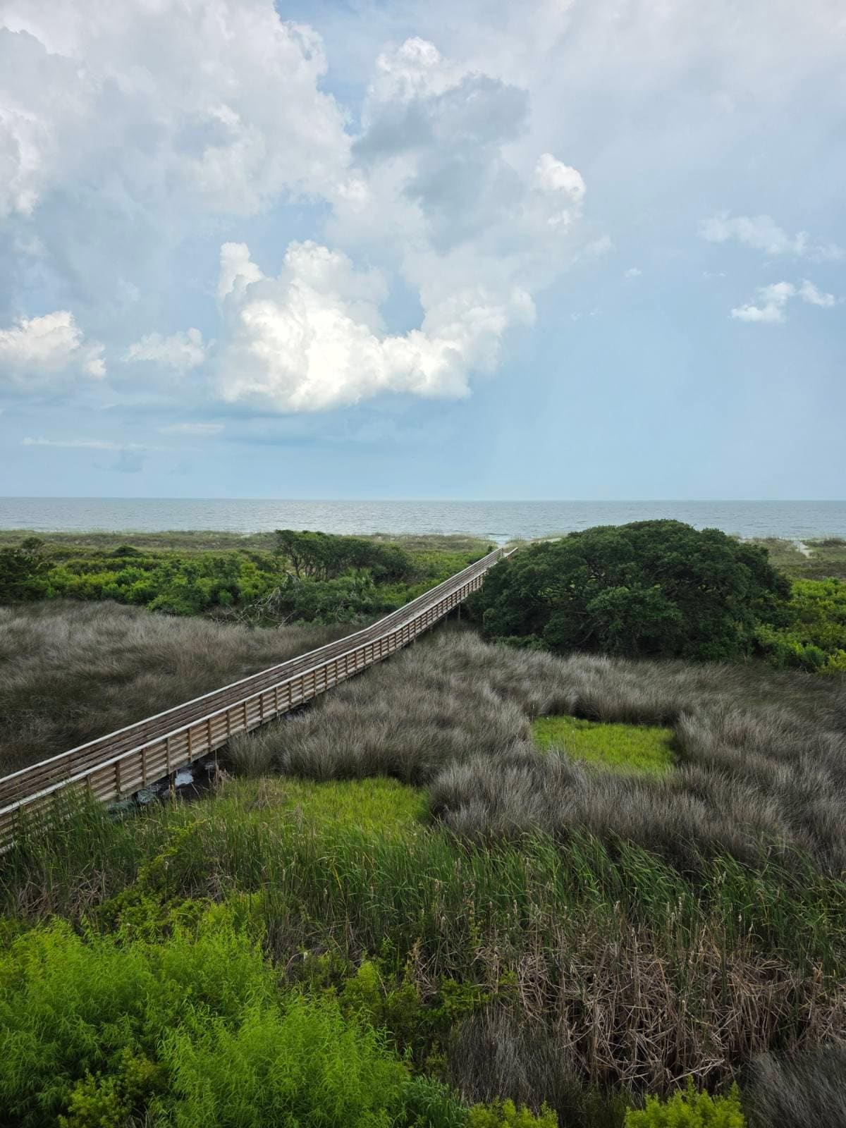 View from the balcony during the day