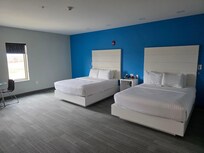 Very spacious and comfortable room with a mini-kitchen.