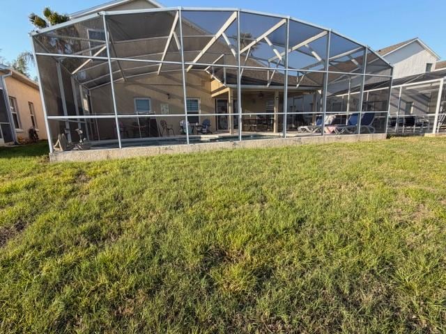Nice screened in pool area.