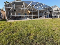 Nice screened in pool area.