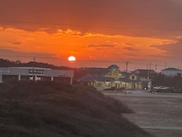 Sunset view from kitchen window