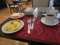Scrambled eggs for breakfast