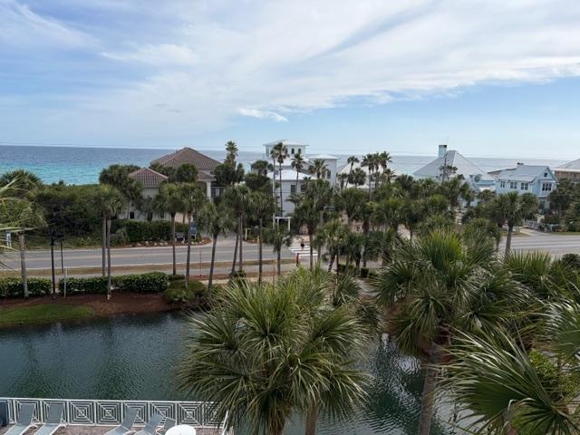 Looking out from the balcony. 
