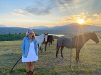 Visit from neighbors horses