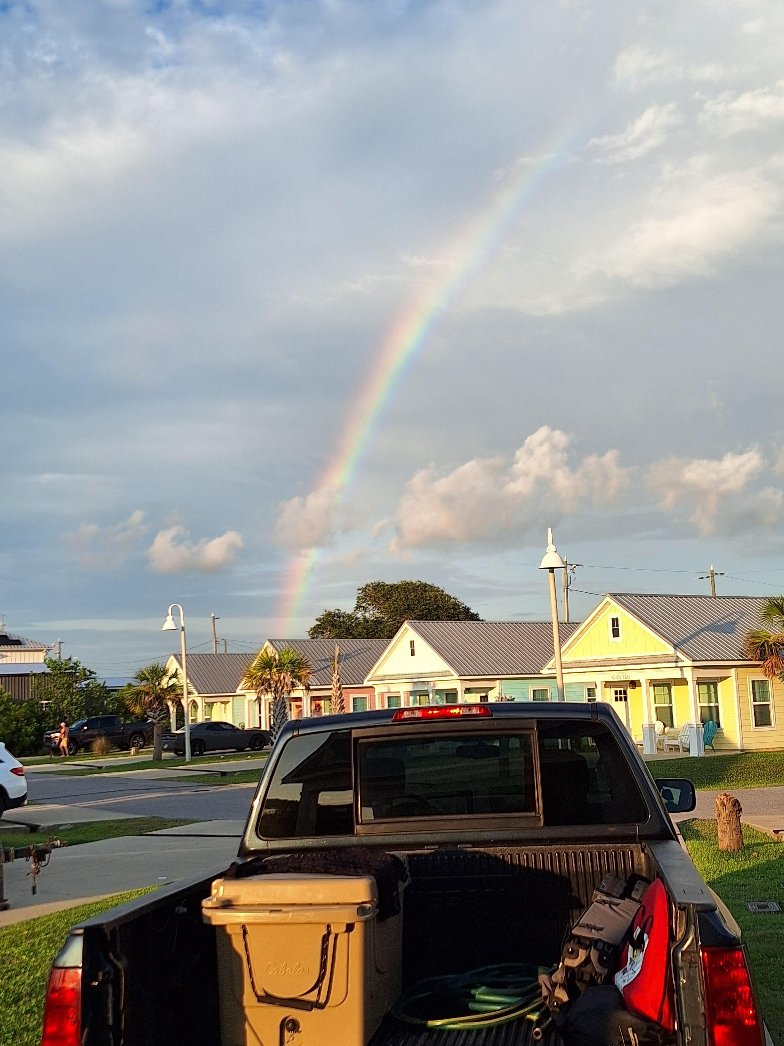 The calm after a morning shower 🌦 🌈