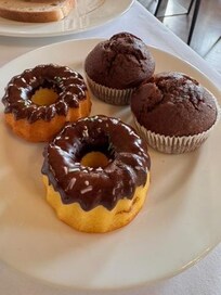 Gluten free cakes made by the chef