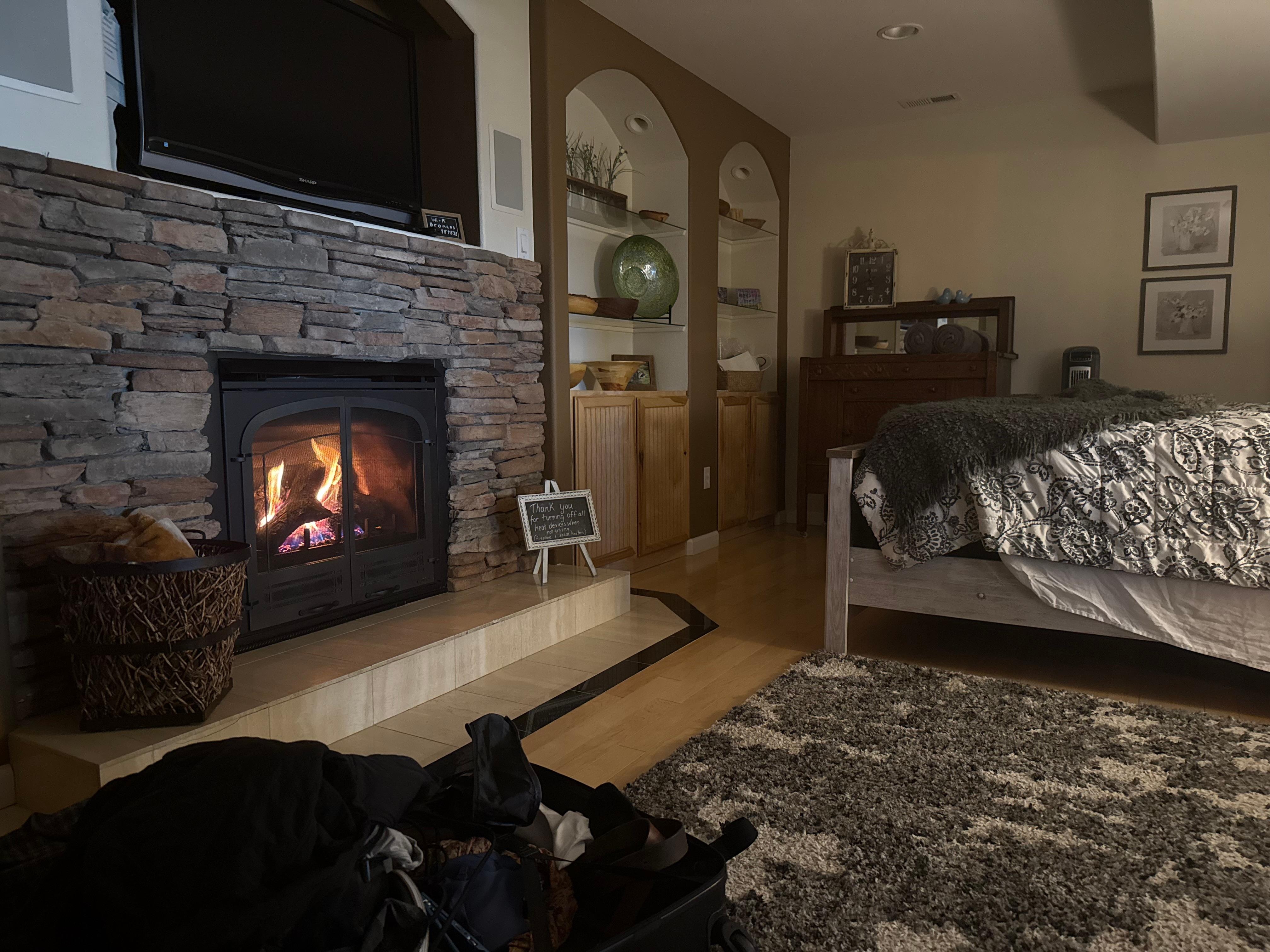 Wonderful fireplace