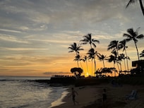 Sunset Poipu Beach